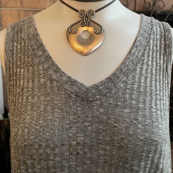 Large High-Low Blu Pepper Tank Dress - Picture 2 of 9